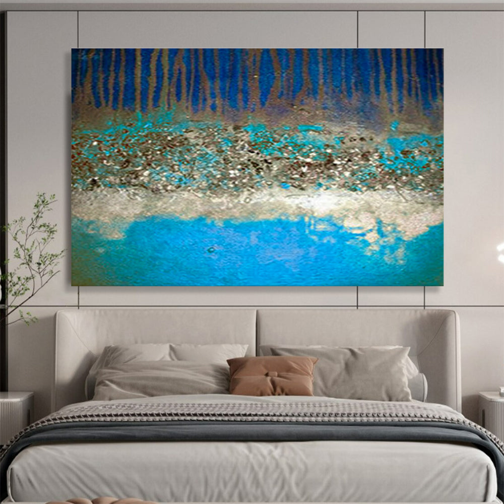 Customized Large Abstract Hand Painting for Dental Surgery Center DLZ2769