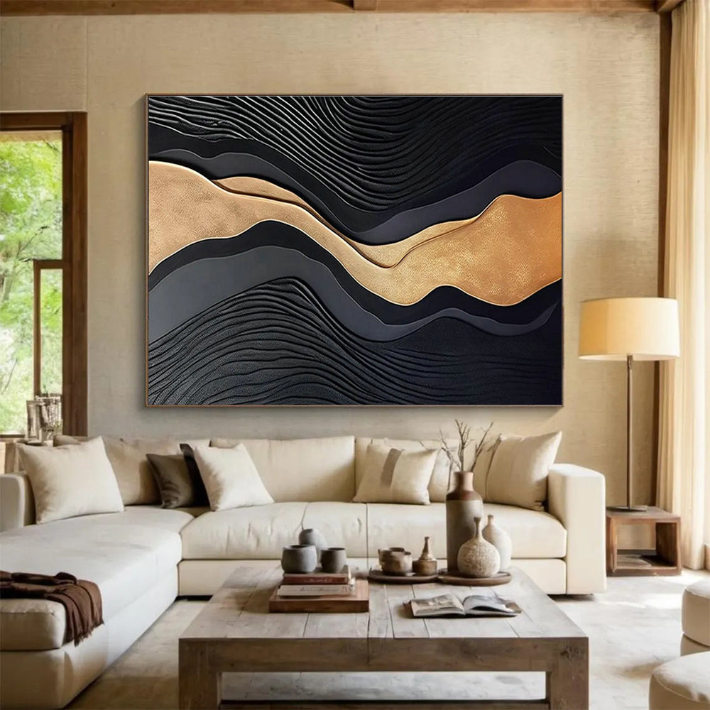 Bespoke Vertical Zoo Oversized Abstract Hand-Painted Art DLZ2533