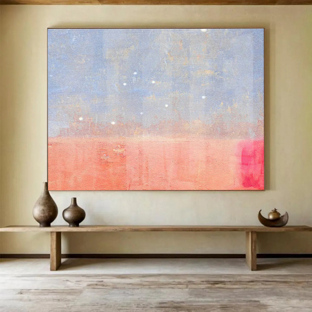 Customizable Underwater Mineral Refinery Abstract Hand Painting DLZ2664
