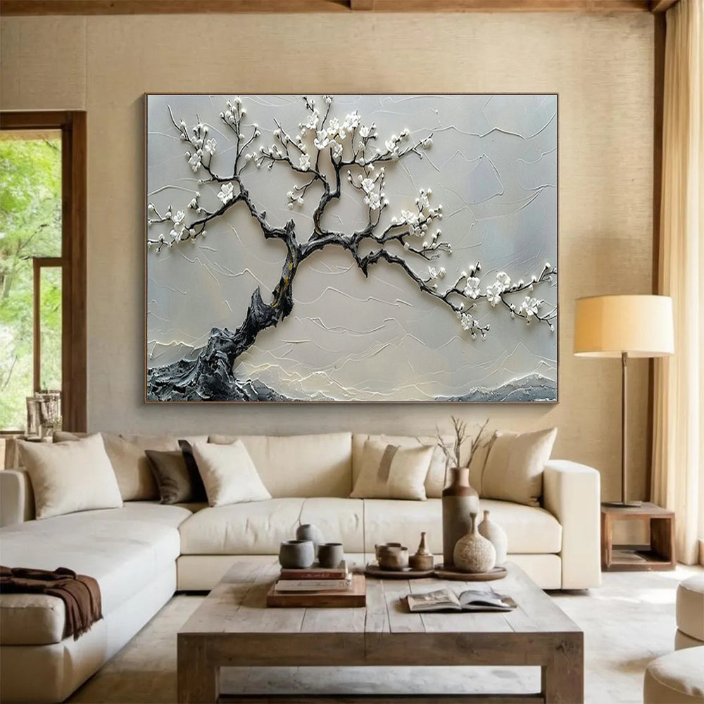Custom-Made Giant Abstract Hand Painting for Subterranean Aquatic Cave Diving Training Center DLZ3079