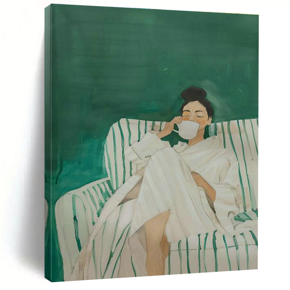 Gigantic Custom Hand-Painted Abstract Canvas - Avant-Garde Statement for Experimental Art Galleries  DLZ0215
