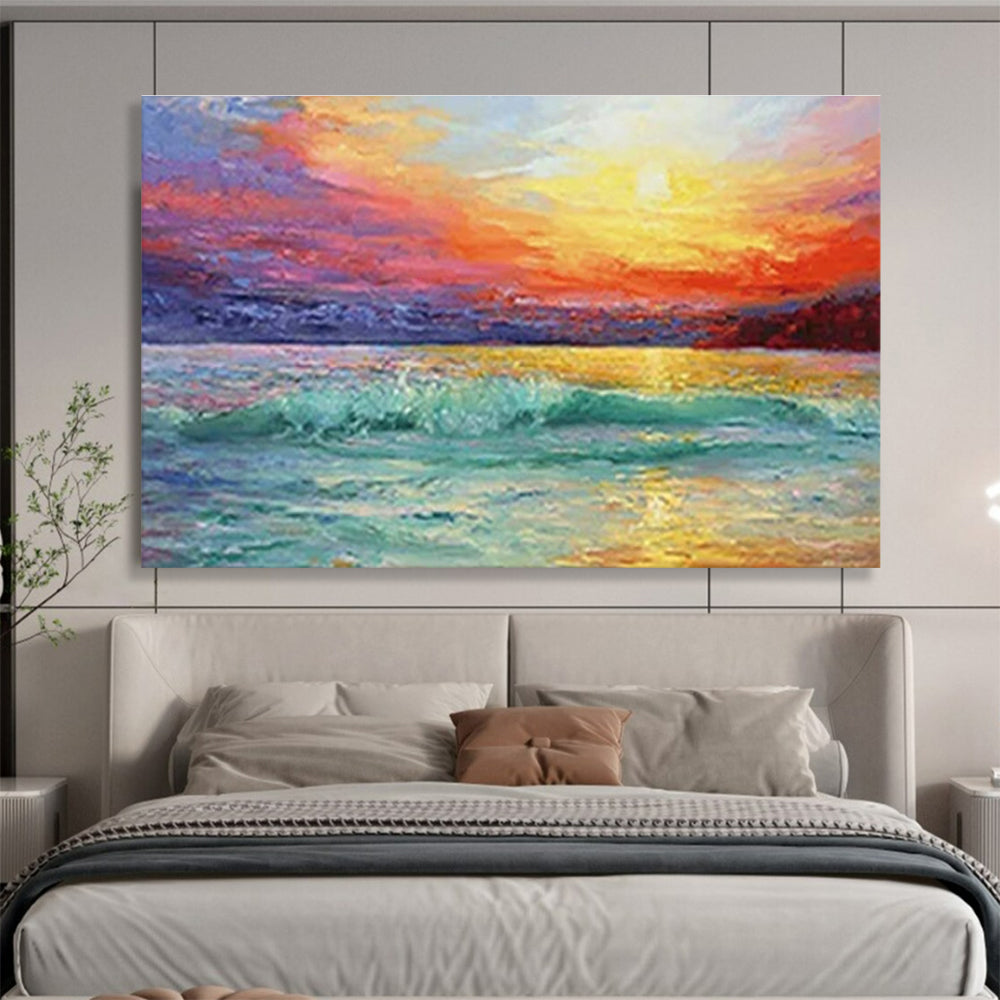Big Custom Hand-Painted Abstract Art for Home Theaters DLZ3276