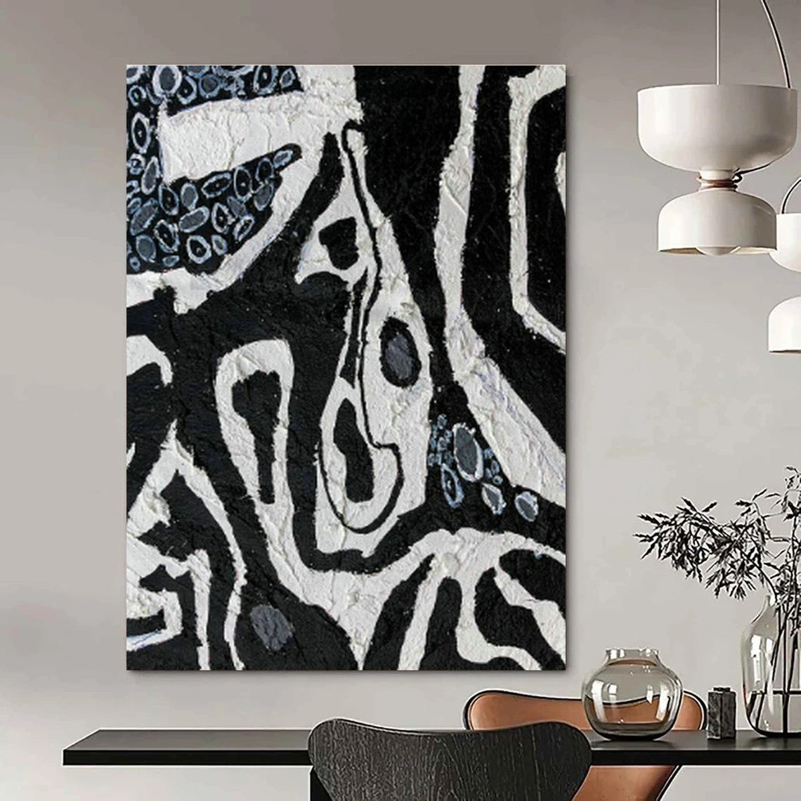 Colossal Custom Hand-Painted Abstract Art for Traditional Brazilian Capoeira Academies  DLZ0052