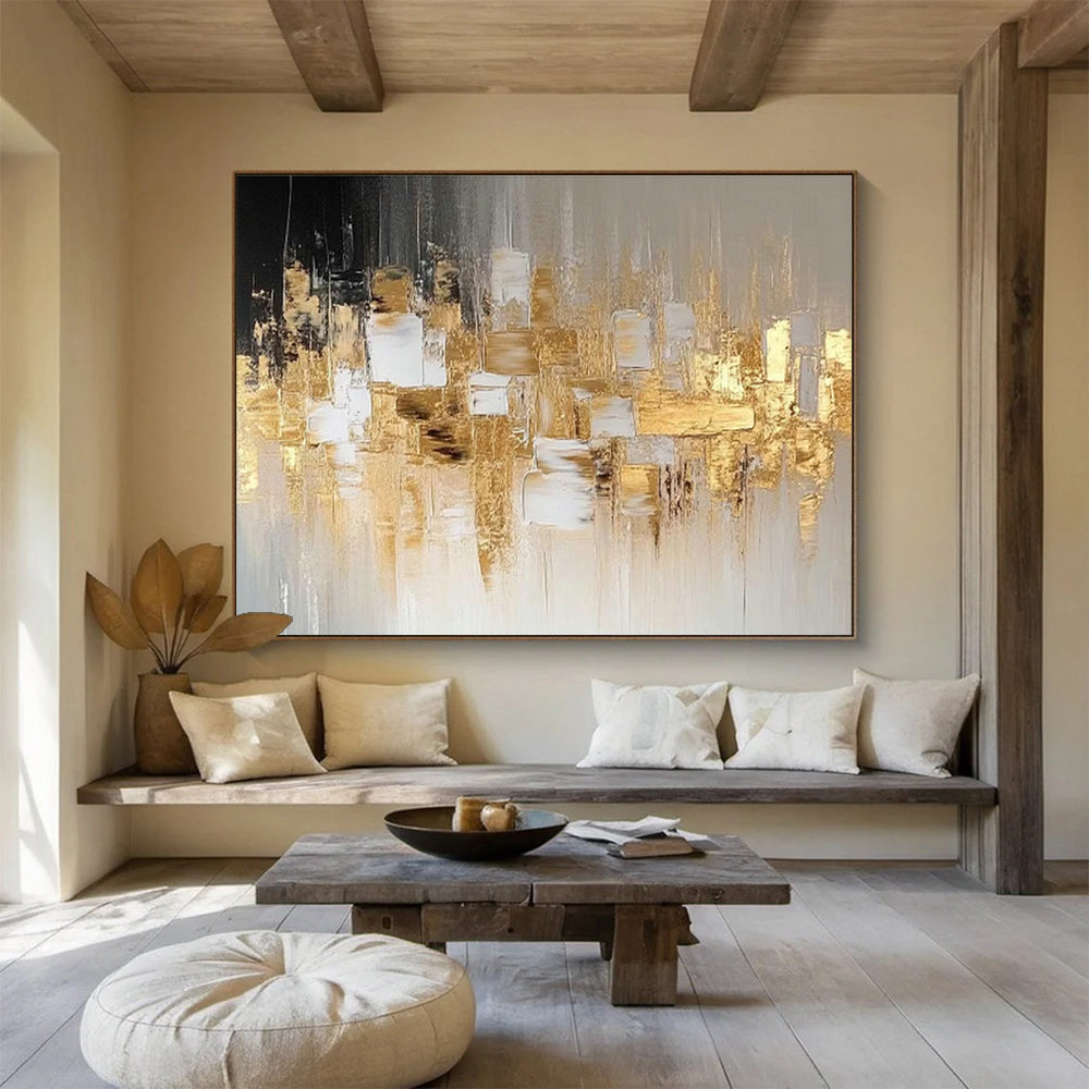 Large Custom Abstract Hand-Painted Art for Desert Oasis Resort Spa DLZ2912