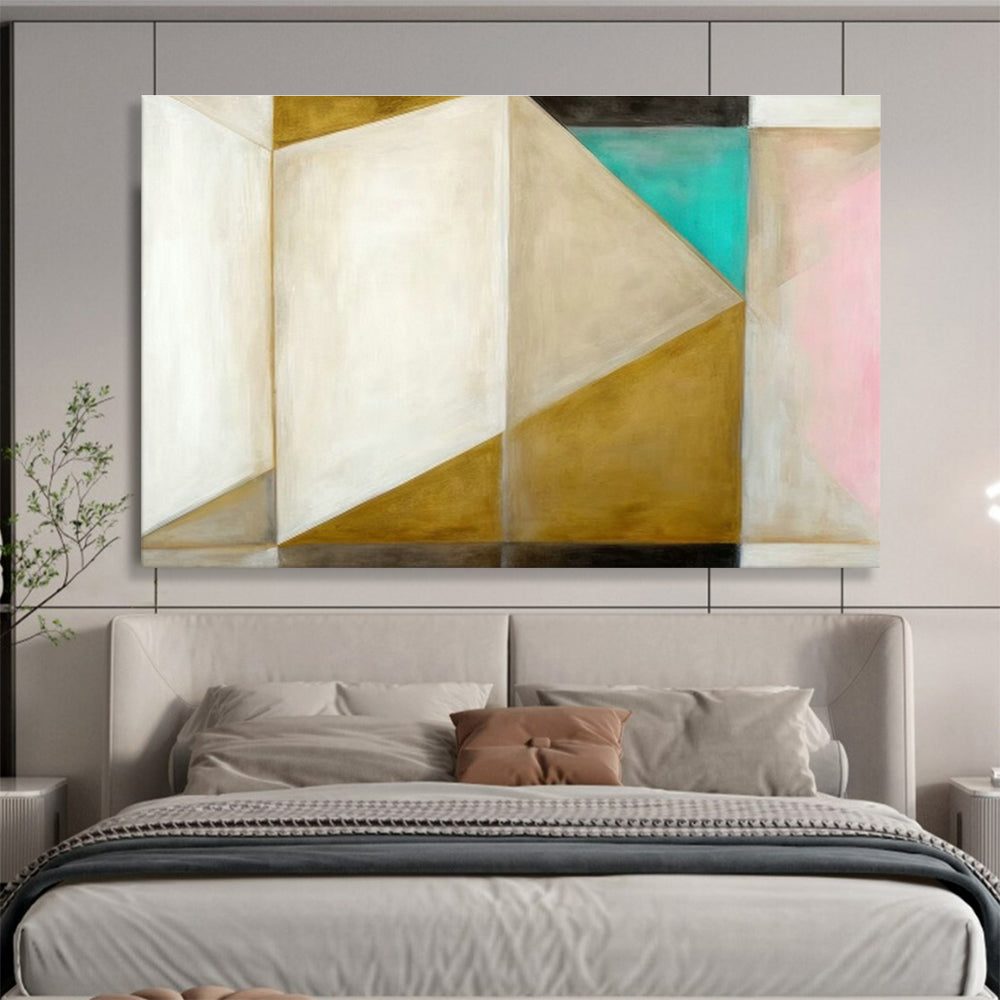 Tailored High-Speed Maglev Train Test Track Control Tower Giant Abstract Hand Painting DLZ2667