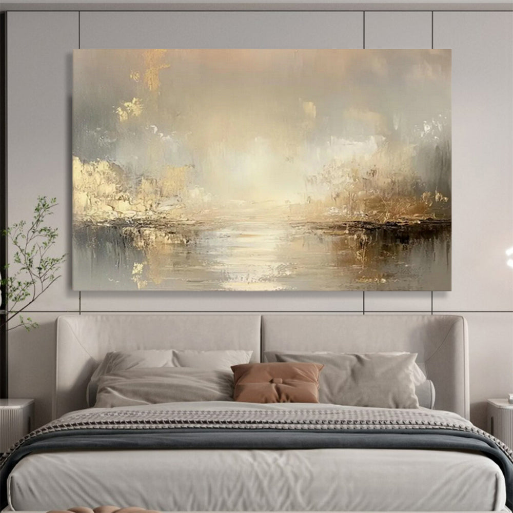 Customized Large-Scale Abstract Hand Painting for Dance Studio DLZ2707