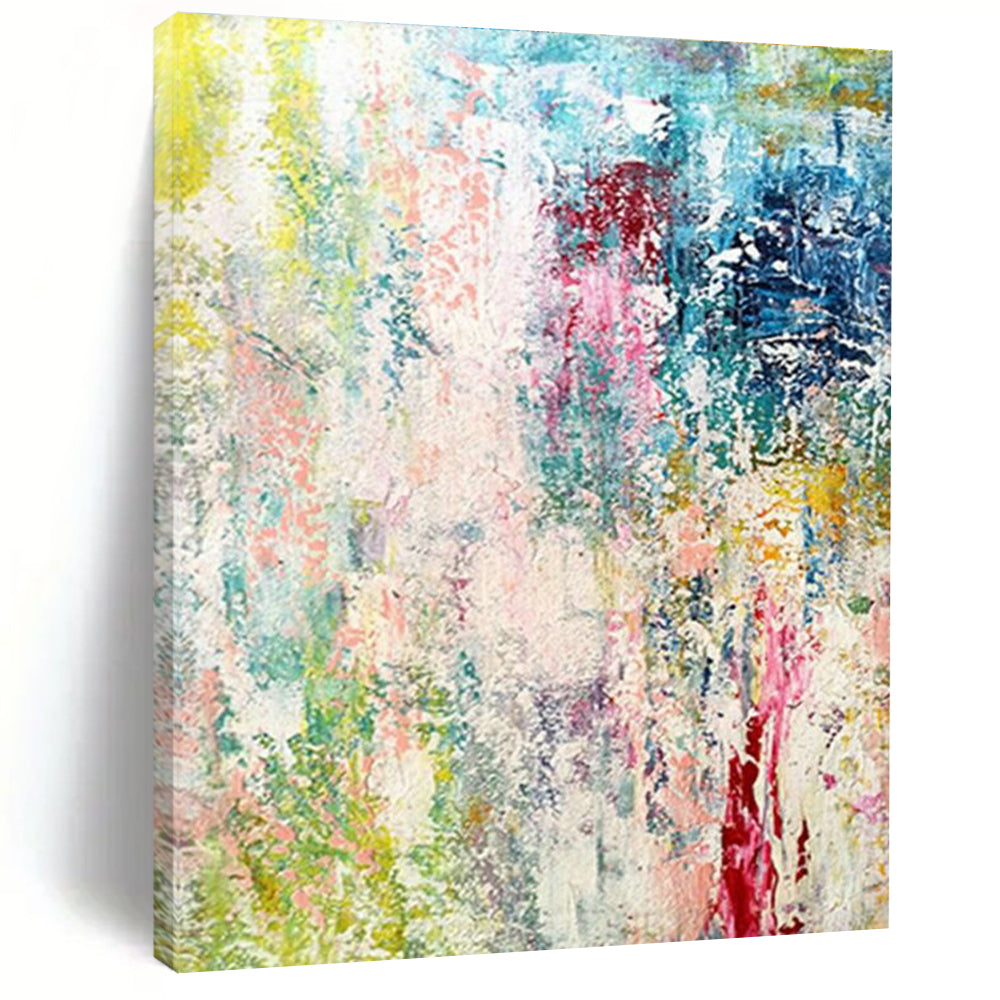Extra Large Custom Hand-Painted Abstract Canvas for Traditional Shadow Puppetry Workshops  DLZ0042