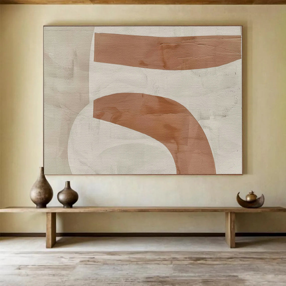 Oversized Custom Hand-Painted Abstract Art for Solar-Powered Desalination Plant DLZ2972