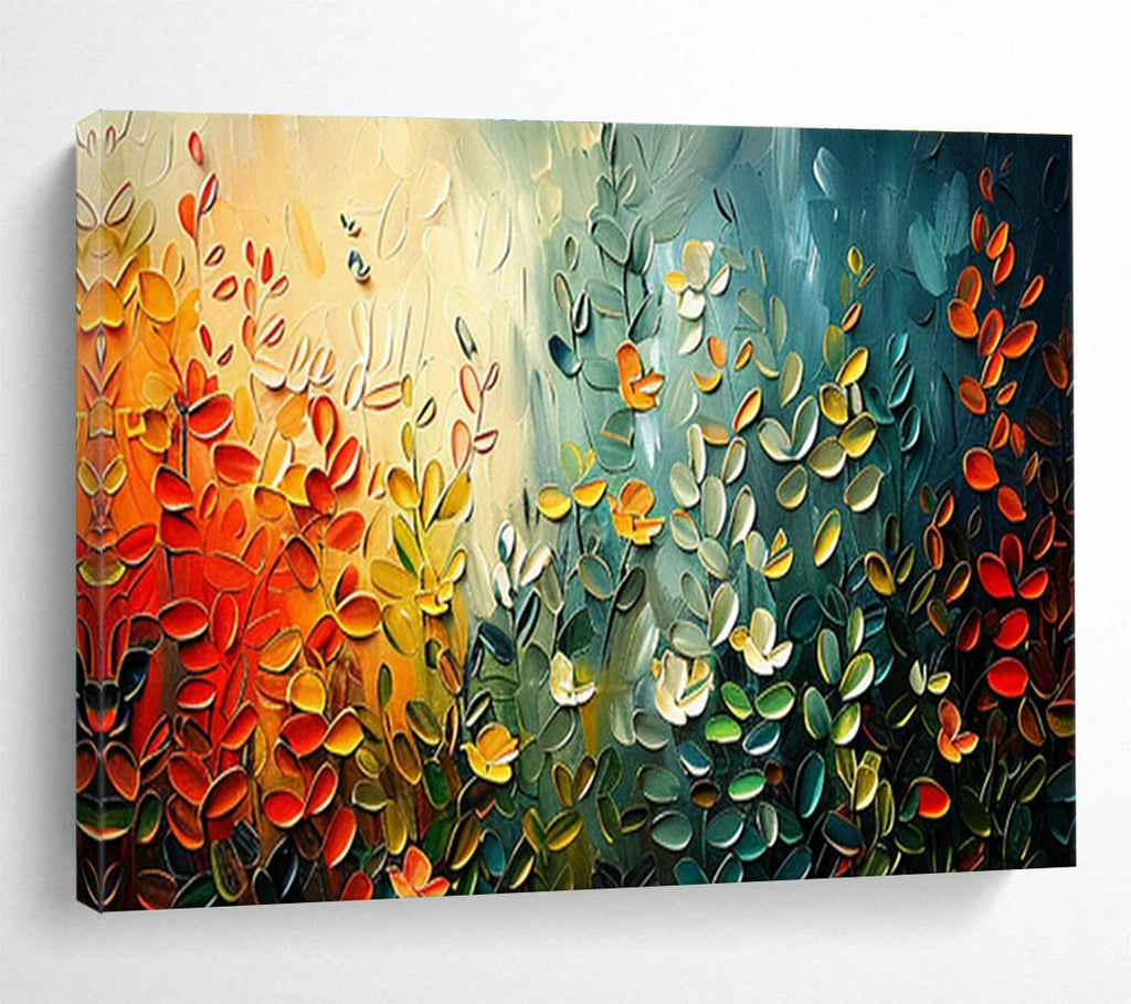 Custom-Made Giant Abstract Hand Painting for Subterranean Geothermal Power Plant Grid Stabilization Center DLZ3095