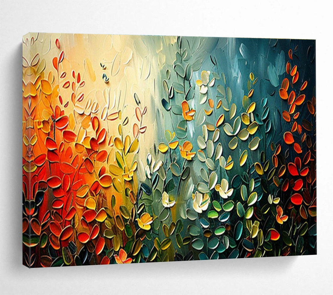 Custom-Made Giant Abstract Hand Painting for Subterranean Geothermal Power Plant Grid Stabilization Center DLZ3095