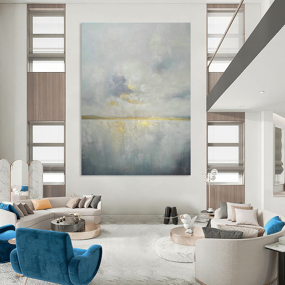 Immense Custom Hand-Painted Abstract Painting - Artistic Fury for Punk Rock Concert Venues  DLZ0349