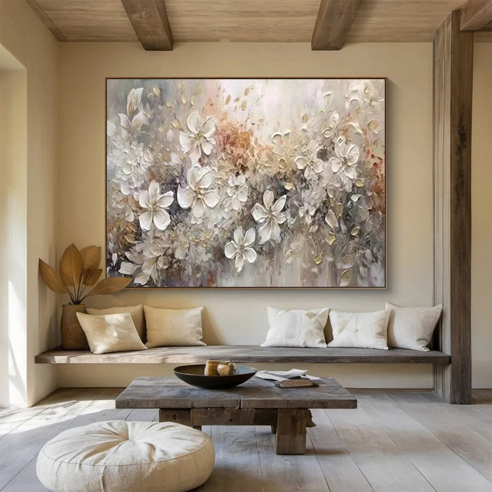 Bespoke Vertical Urban Vertical Aquarium Exhibit Hall Oversized Abstract Hand-Painted Art DLZ2643