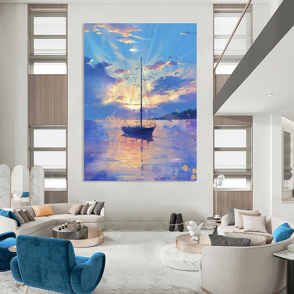 Extensive Large-Scale Custom Hand-Painted Abstract Canvas - Artistic Canvas for Street Art Jams  DLZ0316
