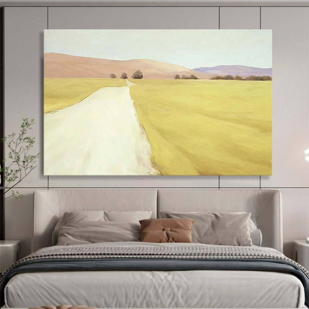 Customized Large-Scale Abstract Hand Painting for Arctic Tundra Wetland Conservation and Restoration Institute DLZ3126