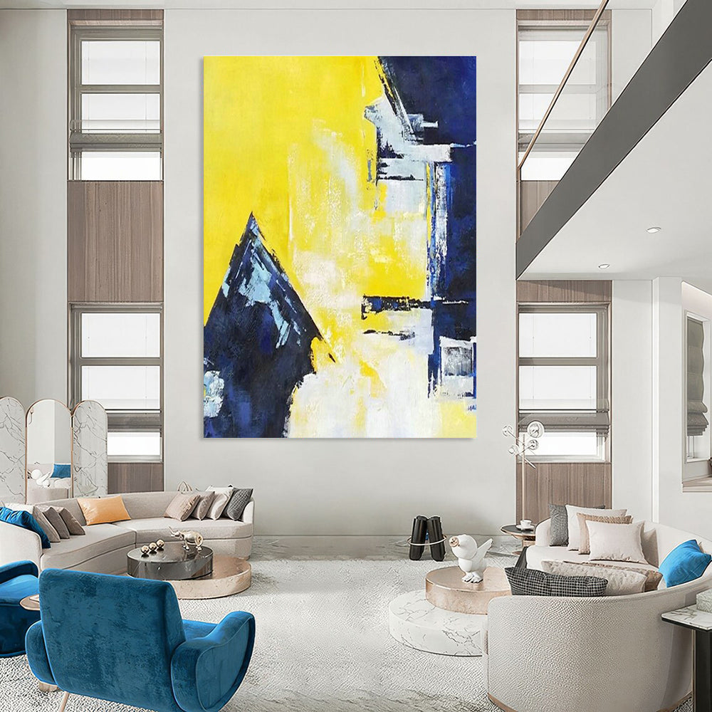 Vast Custom Hand-Painted Abstract Canvas - Artistic Imagination for Graphic Novel Illustration Workshops  DLZ0327
