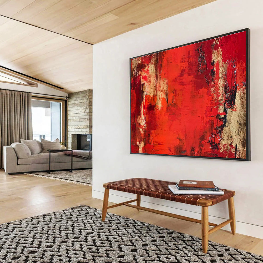 Oversized Custom Hand-Painted Abstract Art for Office DLZ2680