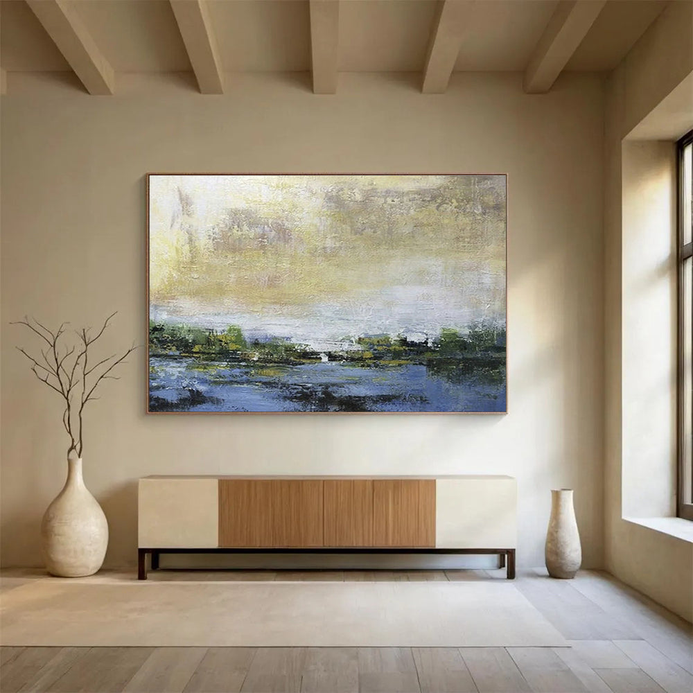 Bespoke Vertical Urban Farming Complex Oversized Abstract Hand-Painted Art DLZ2579