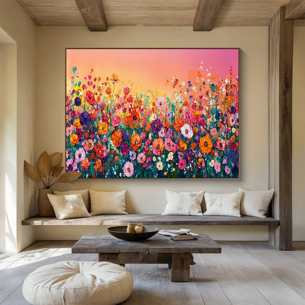 Customized Large Abstract Hand Painting for Underwater Noise Mitigation Technology Development Lab DLZ3064