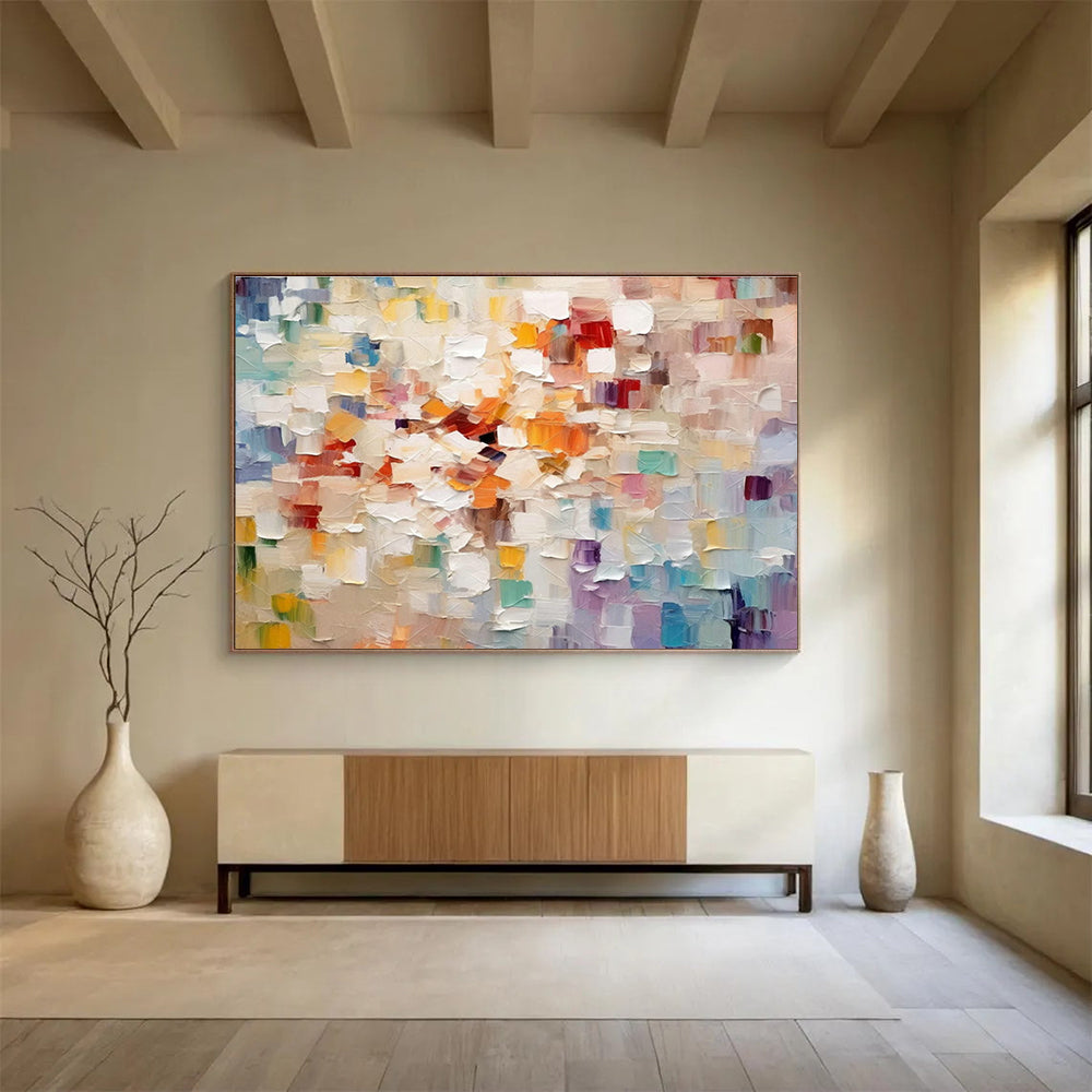 Oversized Handmade Abstract Wall Art, African-inspired for Exotic Interiors DLZ3246
