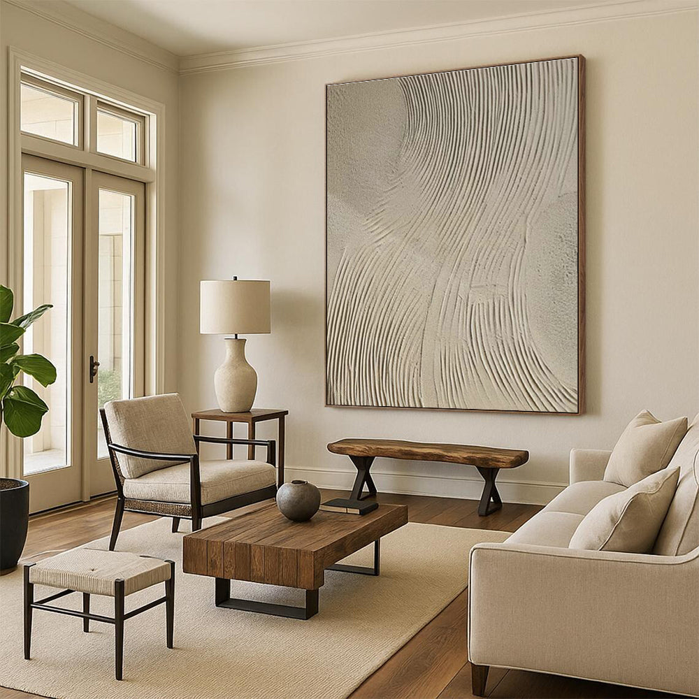 Grandiose Custom Hand-Painted Abstract Art - Regal Touch for Opera Houses’ Foyers  DLZ0193