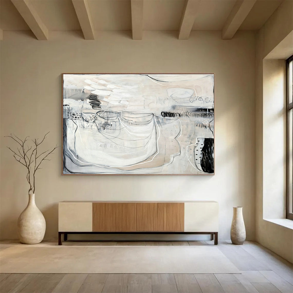 Tailored Large-Scale Abstract Hand Painting for Study