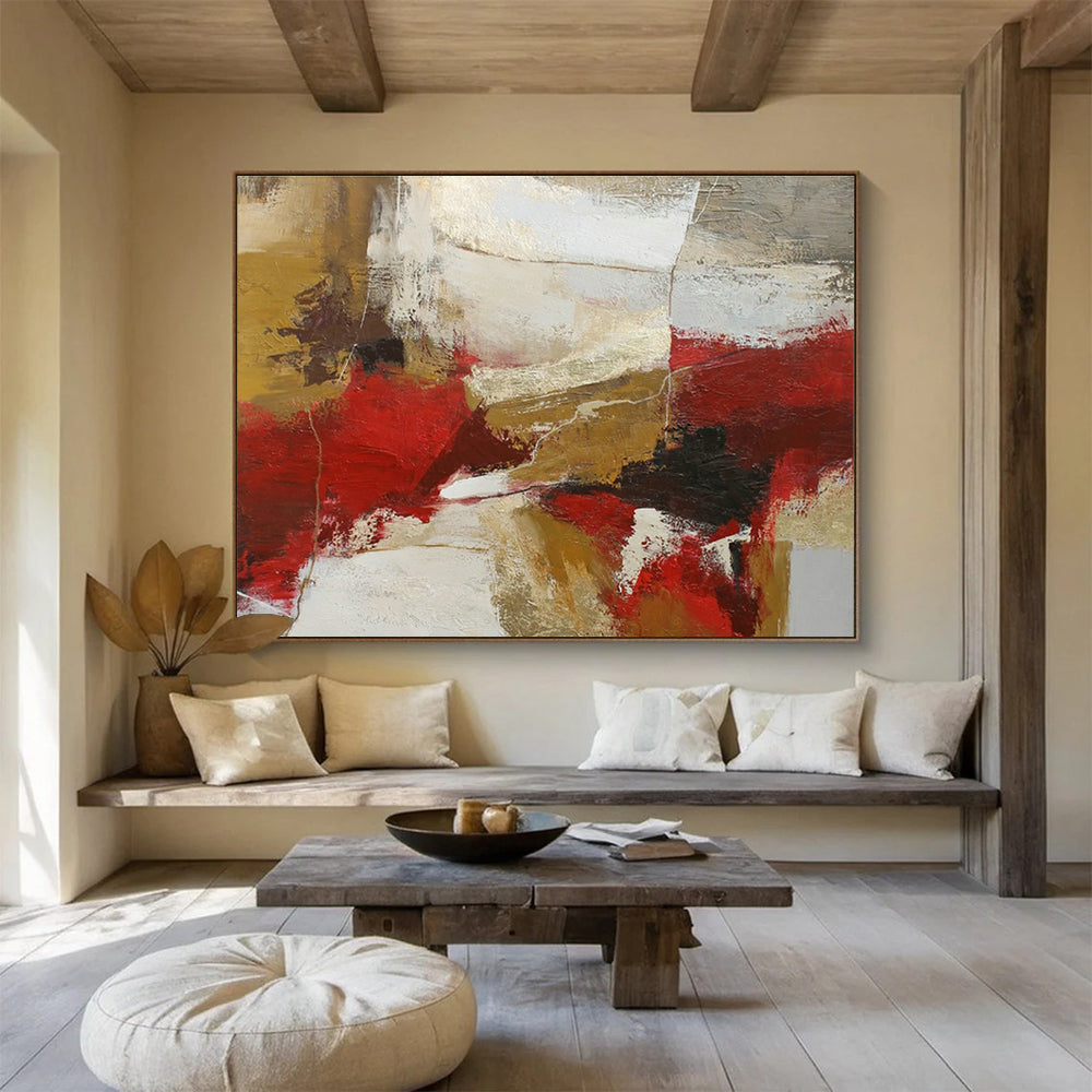 Large Custom Abstract Hand-Painted Art for E-learning Content Creation Center DLZ2890
