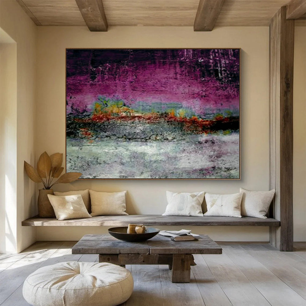 Custom Giant Abstract Hand Painting for Medical Billing Office DLZ2775
