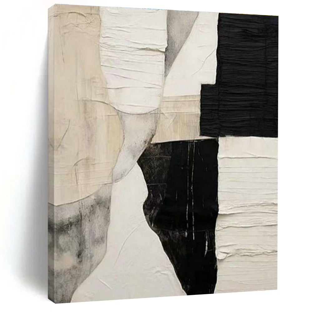 Grandiose Custom Hand-Painted Abstract Canvas - Elegant Touch for Tea Ceremonies Venues  DLZ0250