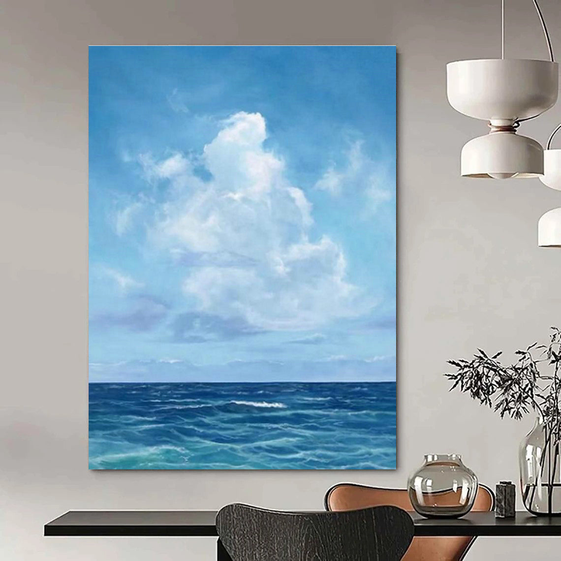 Large-Scale Custom Hand-Painted Abstract Artwork - Artistic Rhythm for Salsa Dance Academies  DLZ0311