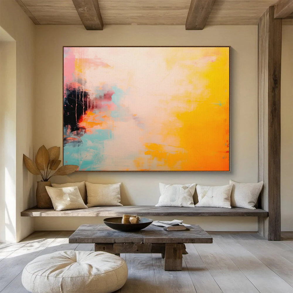 Customized Large-Scale Abstract Hand Painting for Nanotechnology Laboratory DLZ2855