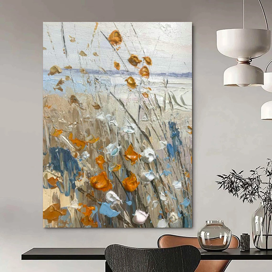 Large-Scale Custom Hand-Painted Abstract Painting for Gyms  DLZ0125
