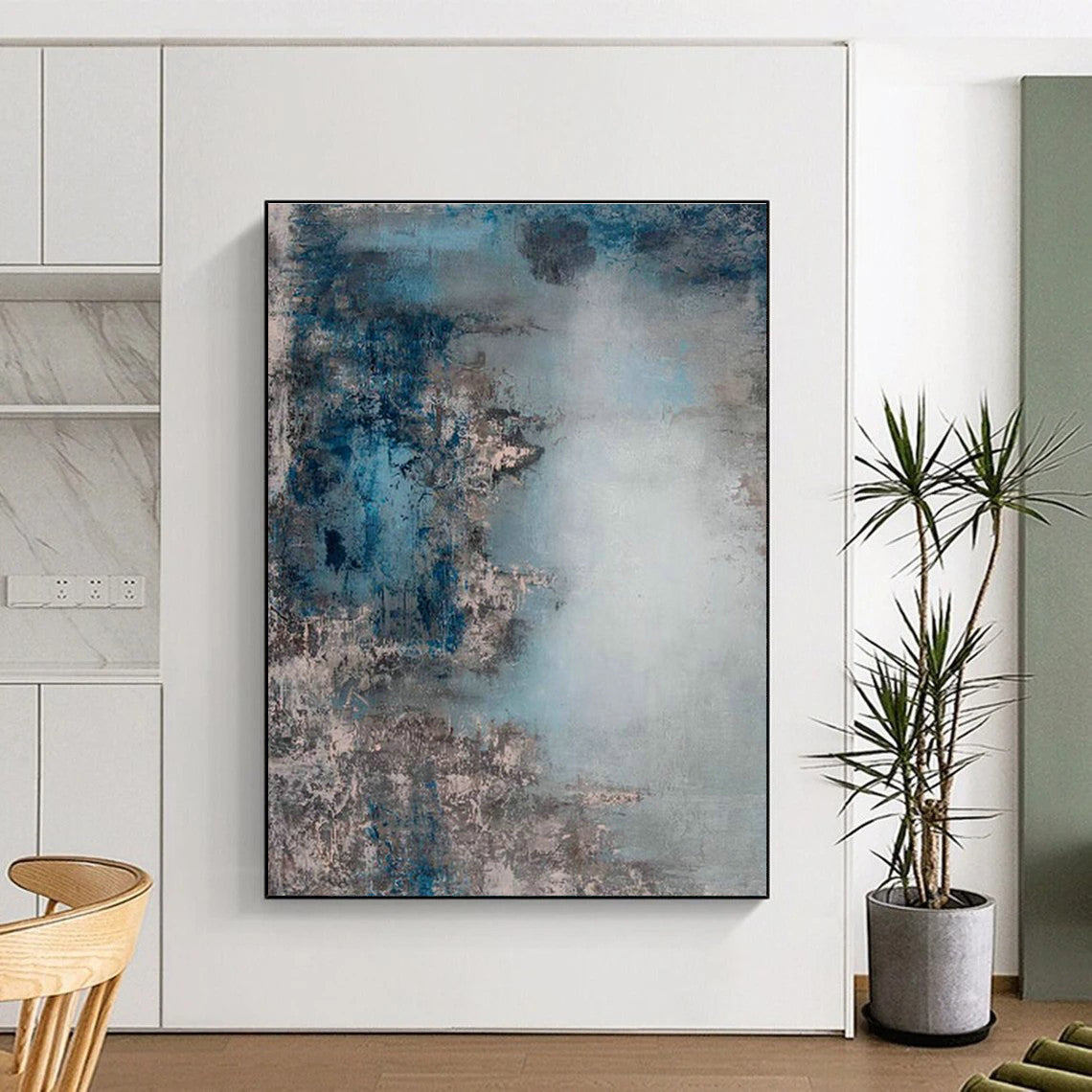 Extra Large Custom Hand-Painted Abstract Wall Art for Beekeeping Farms’ Visitor Centers  DLZ0020