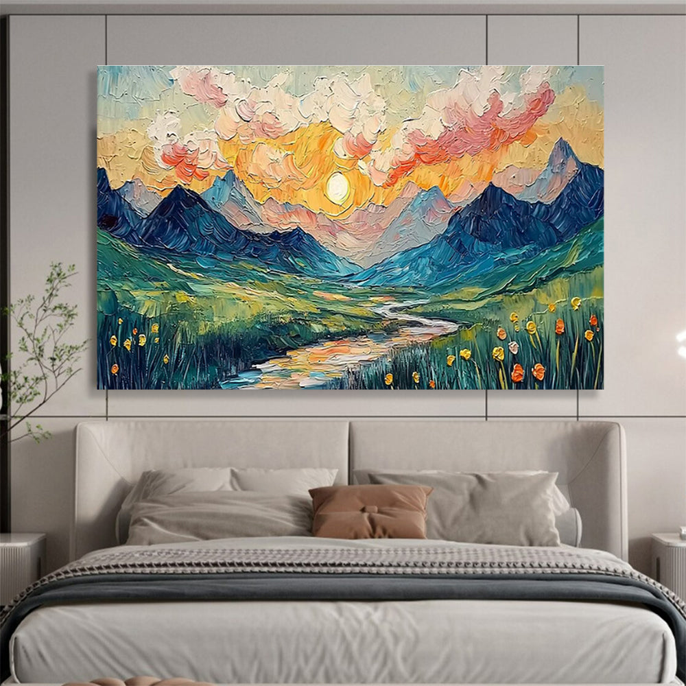 Oversized Handmade Abstract Painting, Industrial-inspired for Loft Spaces DLZ3240