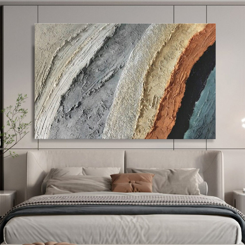 Large Custom Abstract Hand-Painted Art for Urban Vertical Farming Community Center DLZ3003