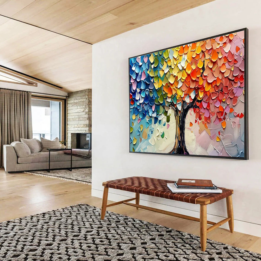 Customized Large-Scale Abstract Hand Painting for Arctic Tundra Bird Habitat Fragmentation and Connectivity Restoration Institute DLZ3182