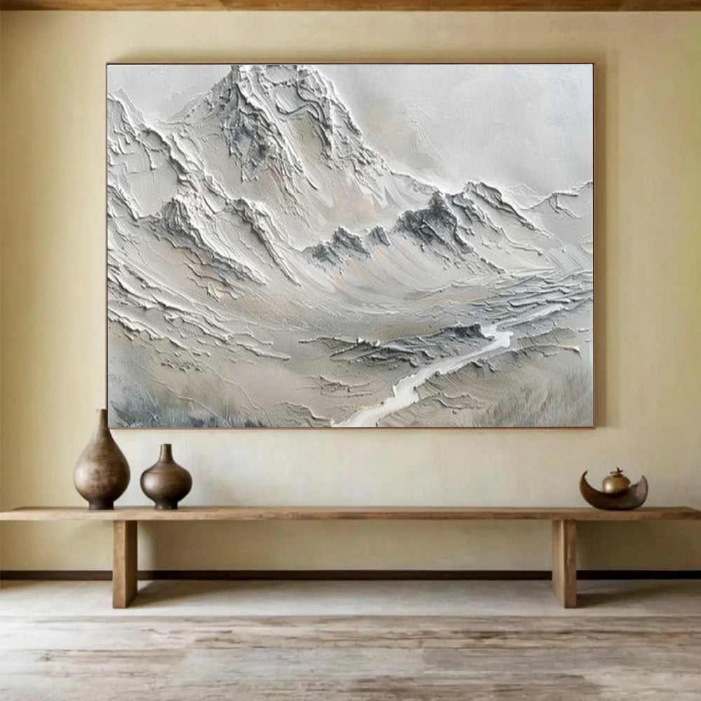 Customized Large Abstract Hand Painting for Community Composting Facility Office DLZ2841
