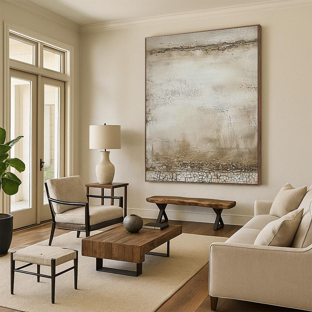 Must-Have for Bedrooms! Large-Scale Custom Hand-Painted Abstract Artwork  DLZ0119