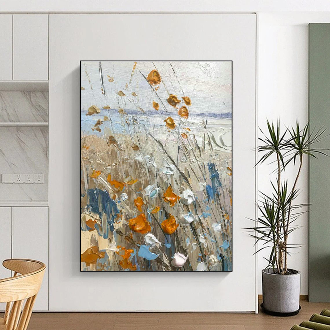 Large-Scale Custom Hand-Painted Abstract Painting for Gyms  DLZ0125