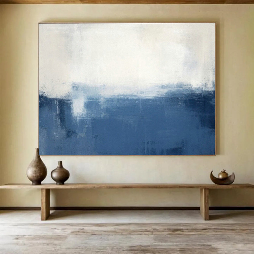 Custom-Made Quantum Cryptography Satellite Constellation Control Room Large Abstract Hand Painting DLZ2650
