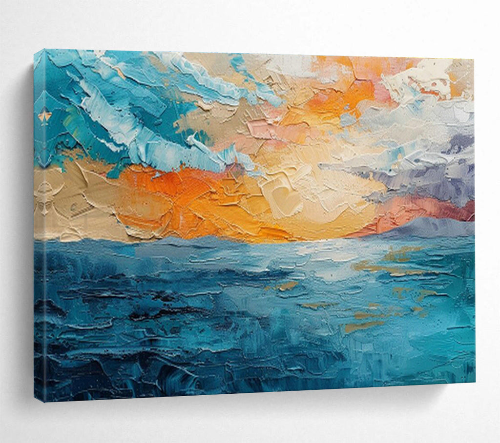 Custom-Made Giant Abstract Hand Painting for Virtual Reality Escape Room DLZ2887