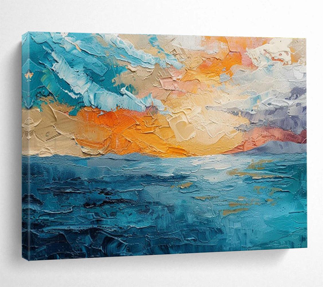 Custom-Made Giant Abstract Hand Painting for Virtual Reality Escape Room DLZ2887