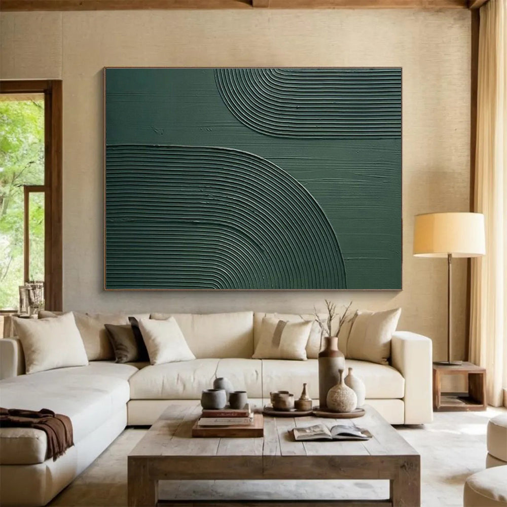 Large-Size Custom Hand-Painted Abstract Painting for Urban Vertical Farming Crop Light Spectrum Experiment Lab DLZ3136