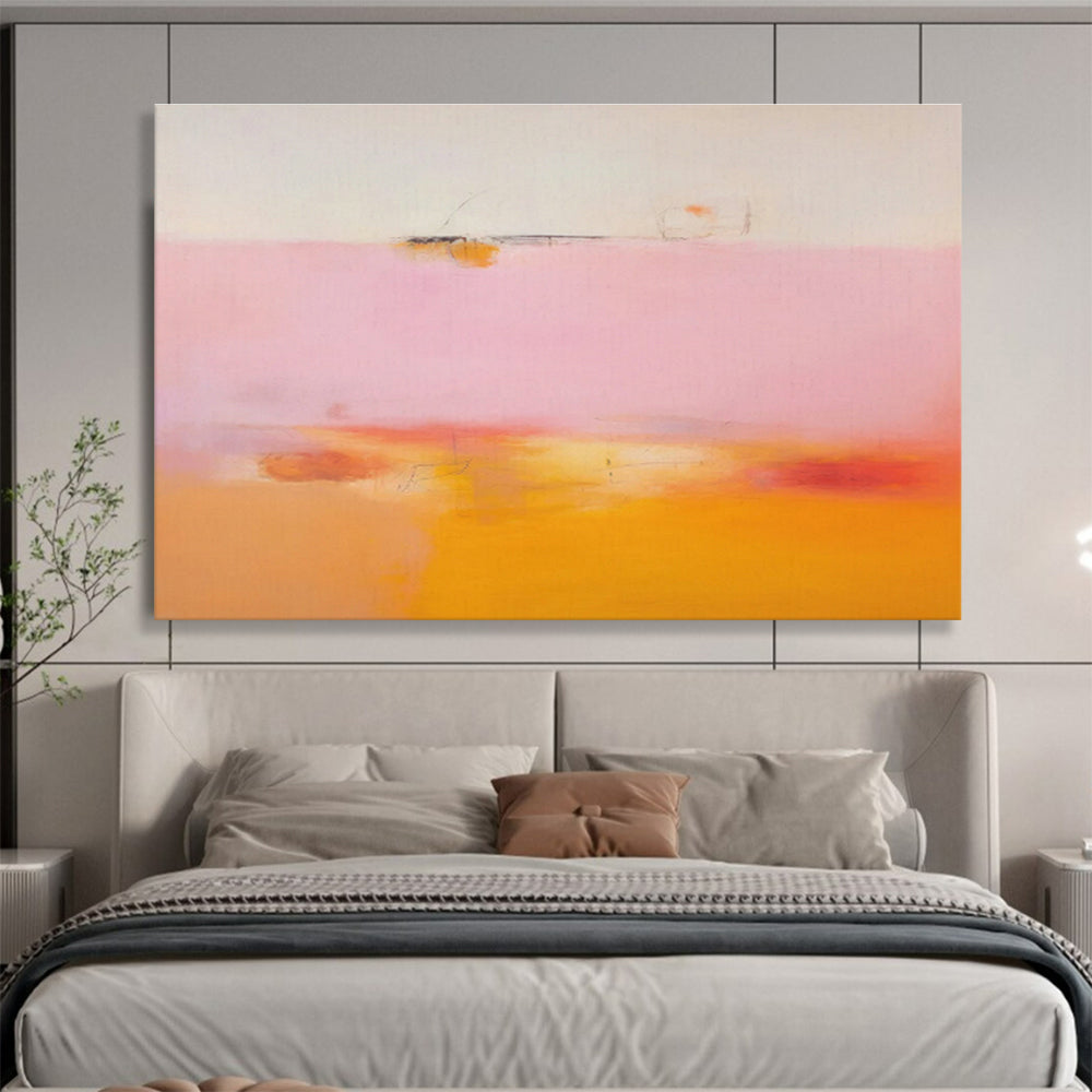 Large-Size Custom Abstract Hand Painting for Underwater Archaeological Excavation Support Vessel Control Room DLZ2860