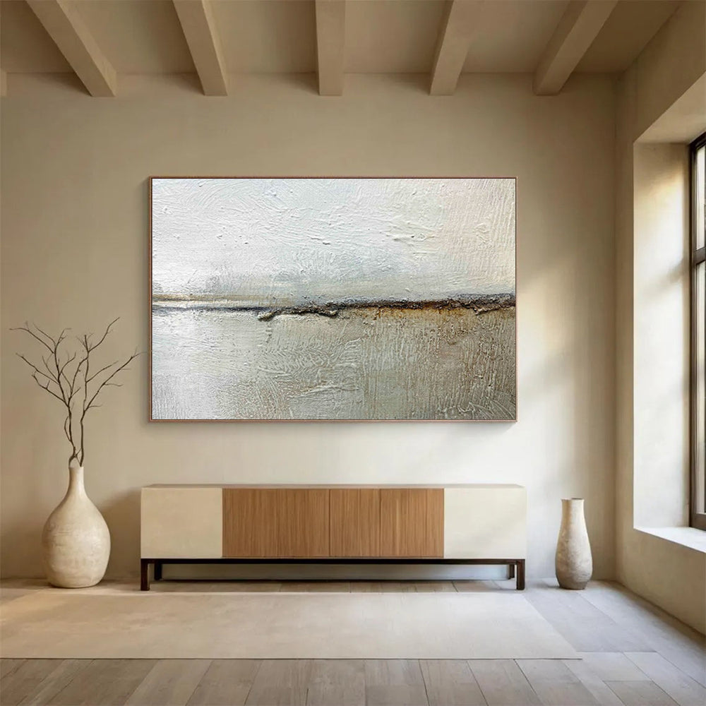 Oversized Custom Abstract Hand Painting for Offshore Tidal Stream Energy Converter Deployment and Monitoring Center DLZ3138