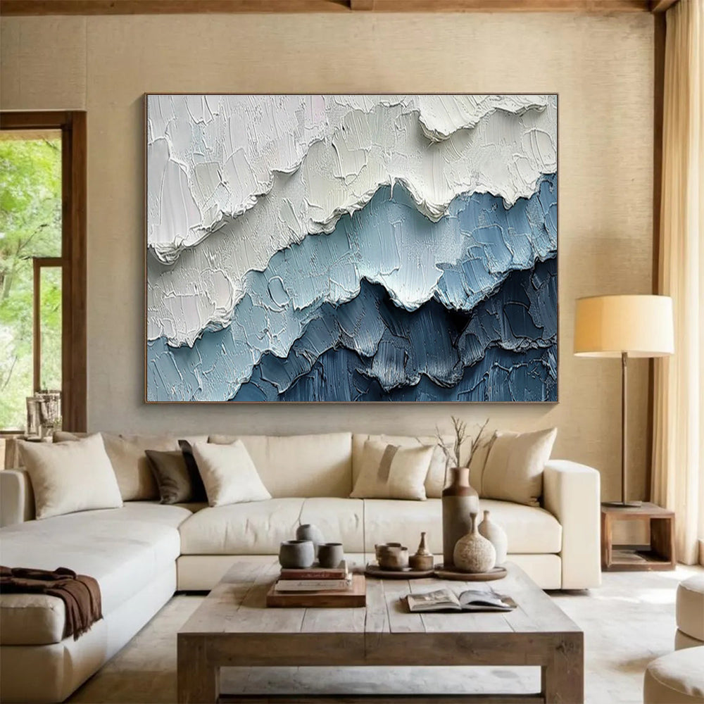 Metal Foil Collage Custom Hand-Painted Abstract Diptych for Commercial Spaces