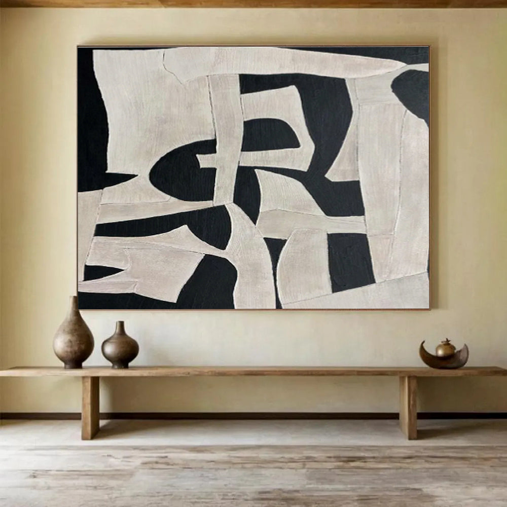 Custom-Made Shopping Center Oversized Abstract Hand Painting