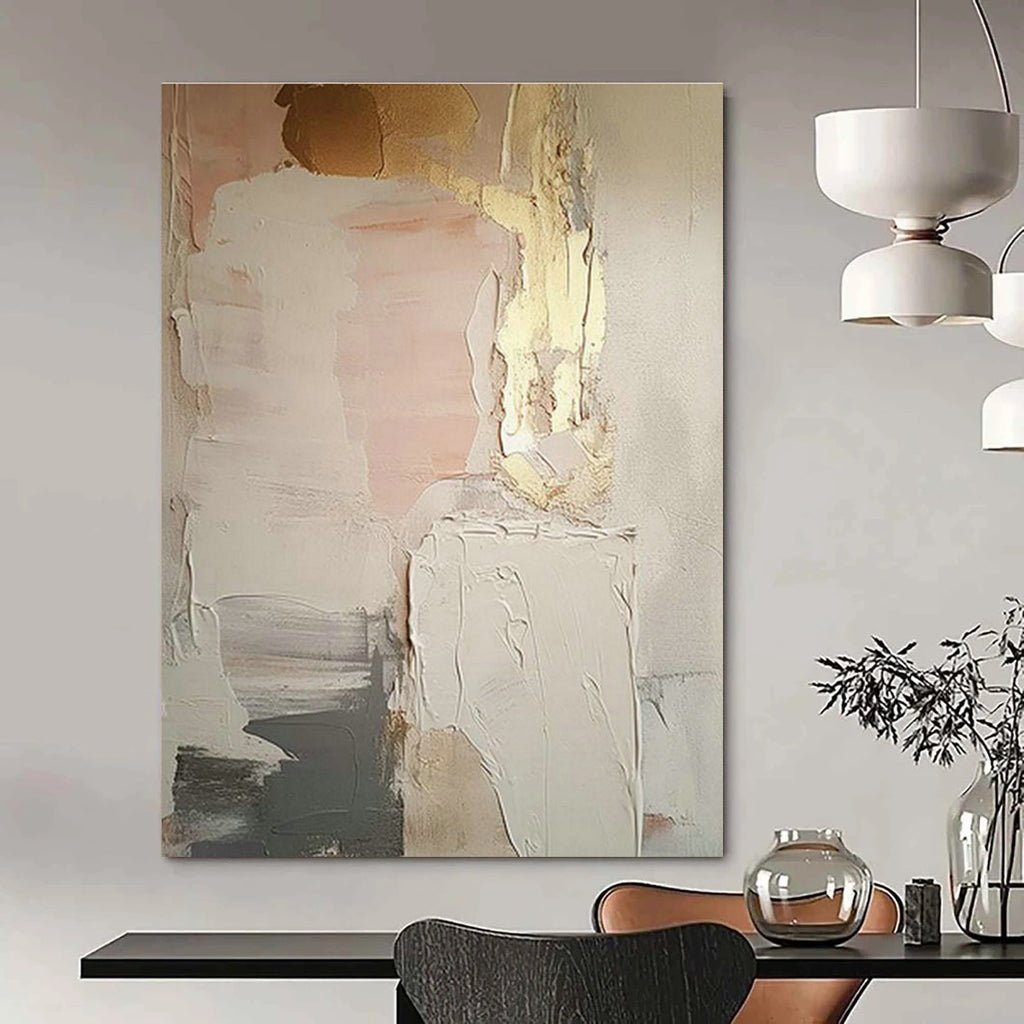 Light Up Sales Offices with Large-Scale Custom Hand-Painted Abstract Paintings  DLZ0130