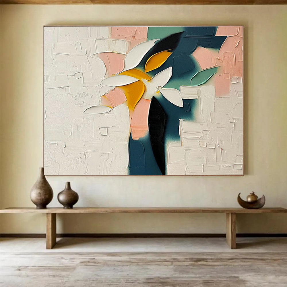 Large-Size Custom Abstract Hand Painting for Urban Rooftop Solar-Powered Desalination Plant DLZ3131