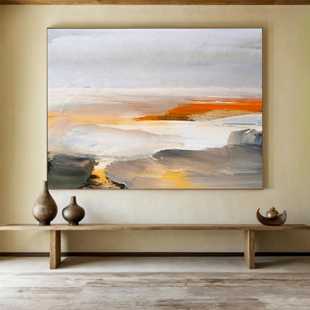 Large Custom Abstract Hand-Painted Art for Nursing Home Activity Center DLZ2766