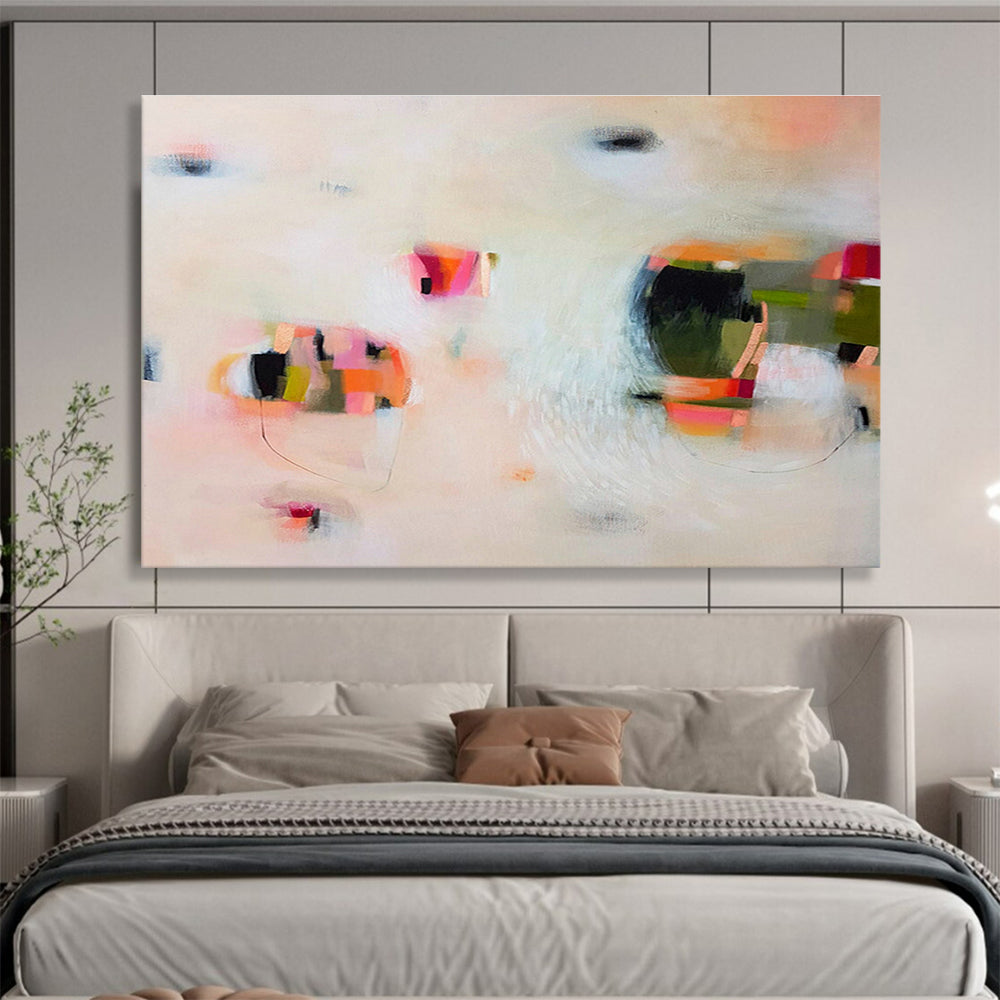 Prism Glass Custom Hand-Painted Abstract Art for Light Installations and Gallery Displays